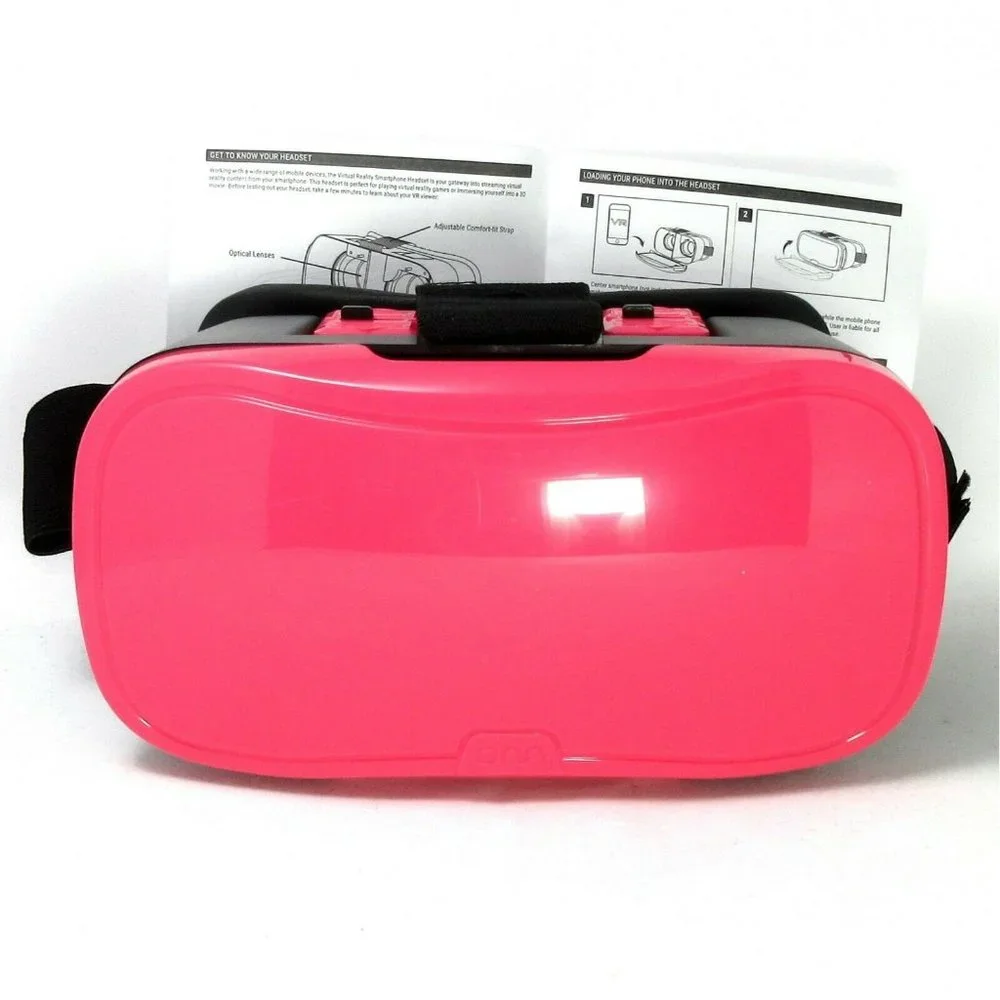 ONN Virtual Reality Smartphone Headset Pink